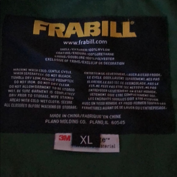Frabill foul weather/fishing jacket - Picture 3 of 4